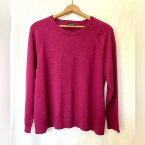 Eileen Fisher Women's Crew Neck Sweater in Rich Berry
